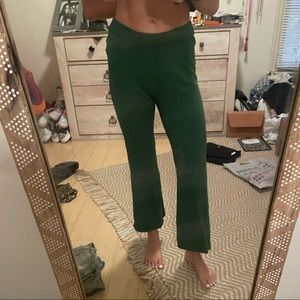 Urban outfitters cropped green pants